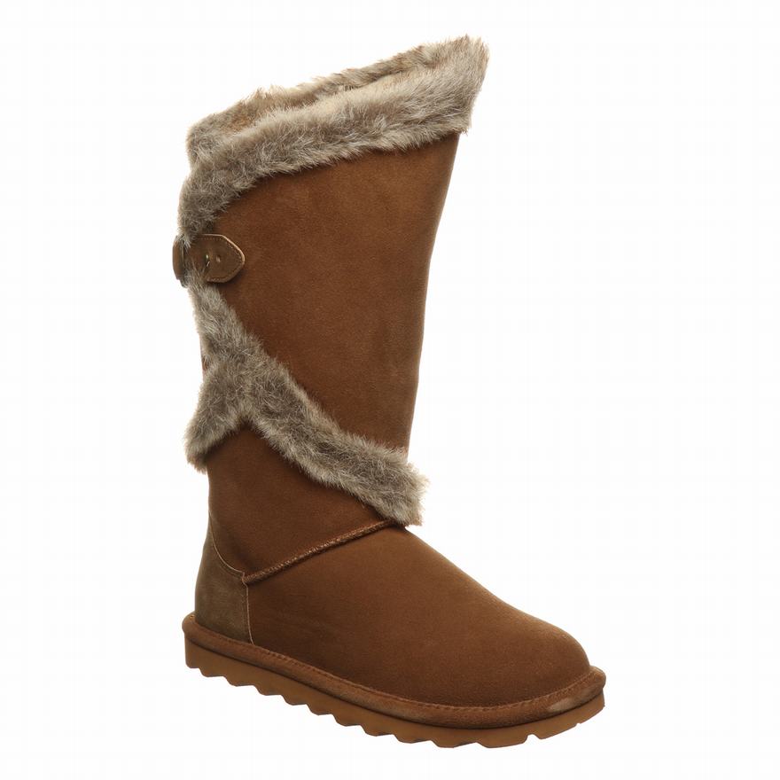 Bearpaw Sheilah Tall Boots UK - Women's Boots Brown ||RASIOE-732||